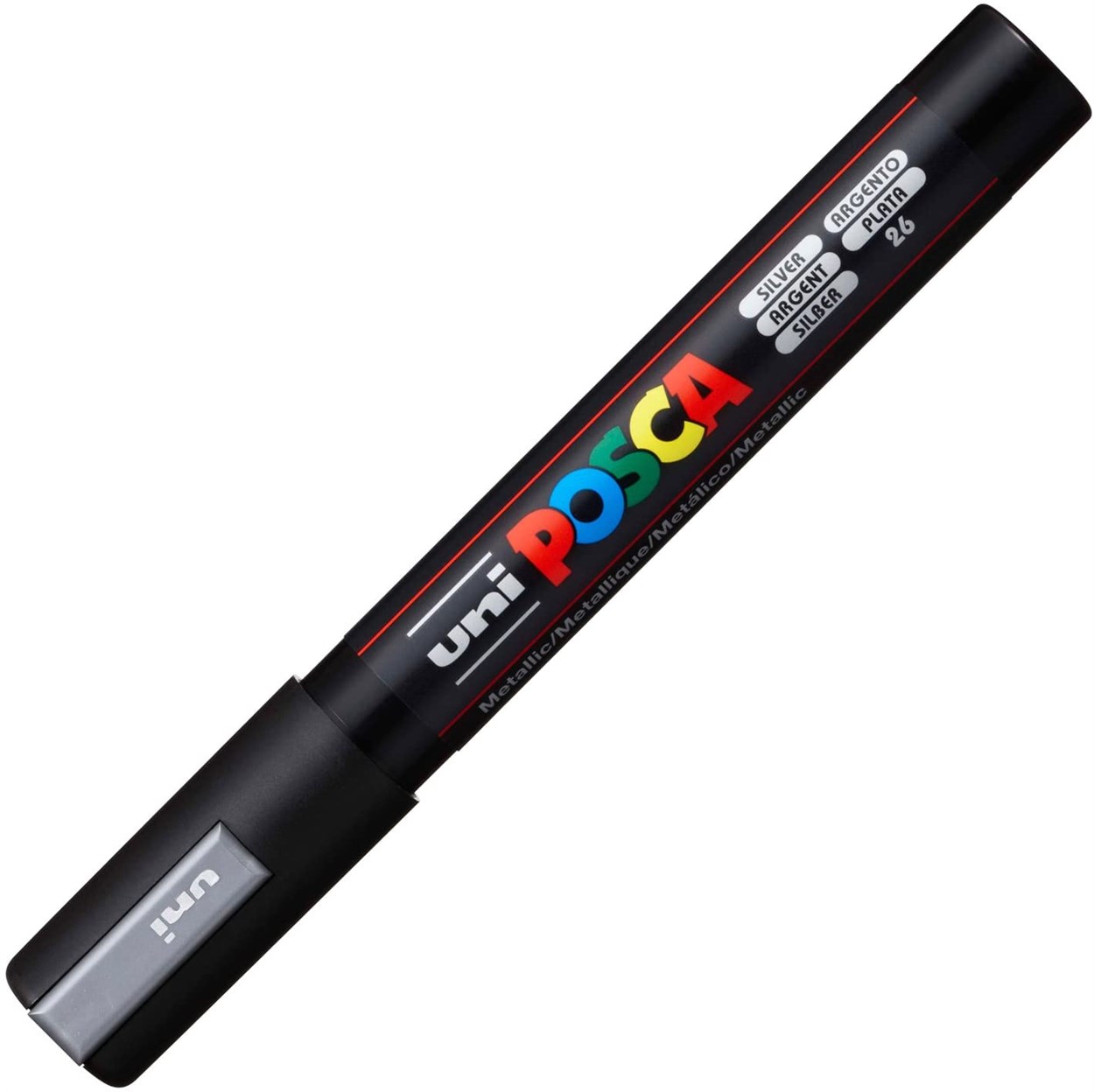 Uni POSCA 1.8-2.5 Su Bazlı Poster Markörü Gümüş