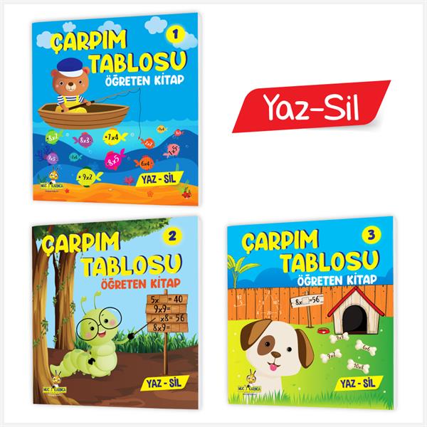  Mucit Karınca Çarpım Tablosu Öğreten Kitap Serisi (YAZ-SİL) 