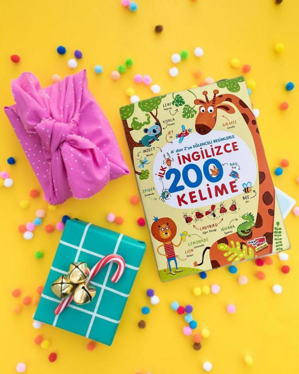 A'dan Z'ye Eğlenceli Resimlerle İngilizce 200 Kelime | 3 Yaş Üzeri 