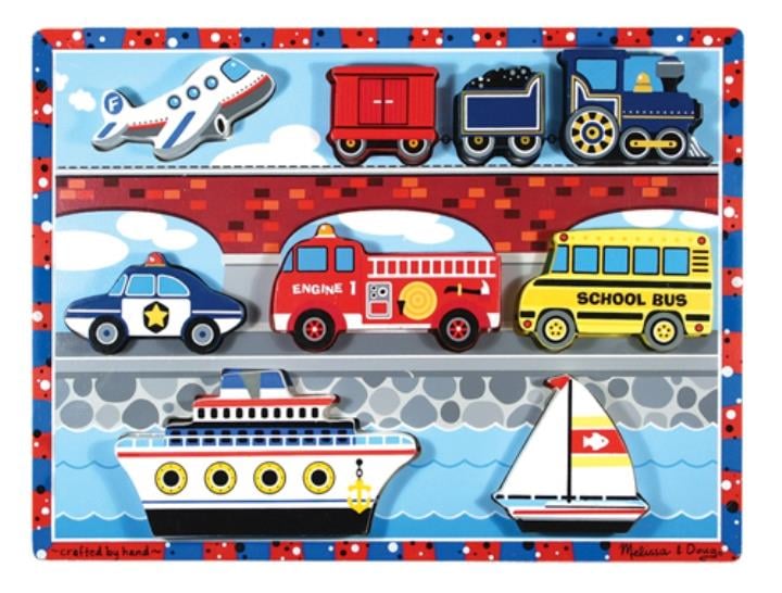 Ahşap Tombul Yapboz - Araçlar | Melissa Doug 2+ Yaş