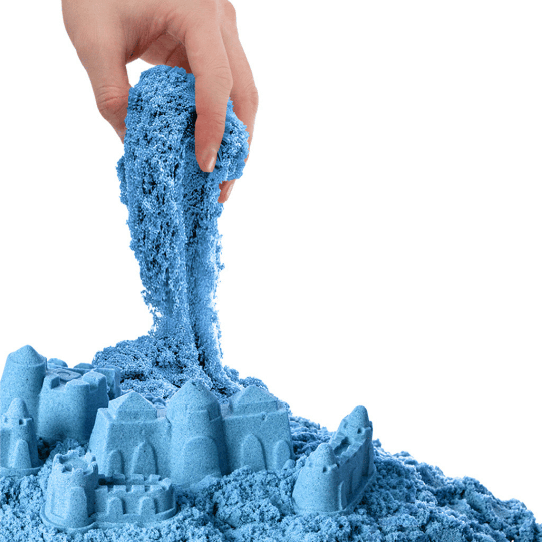 Aksesuarlı Mavi Kinetik Oyun Kumu 500 gr | Arf Craft Dede