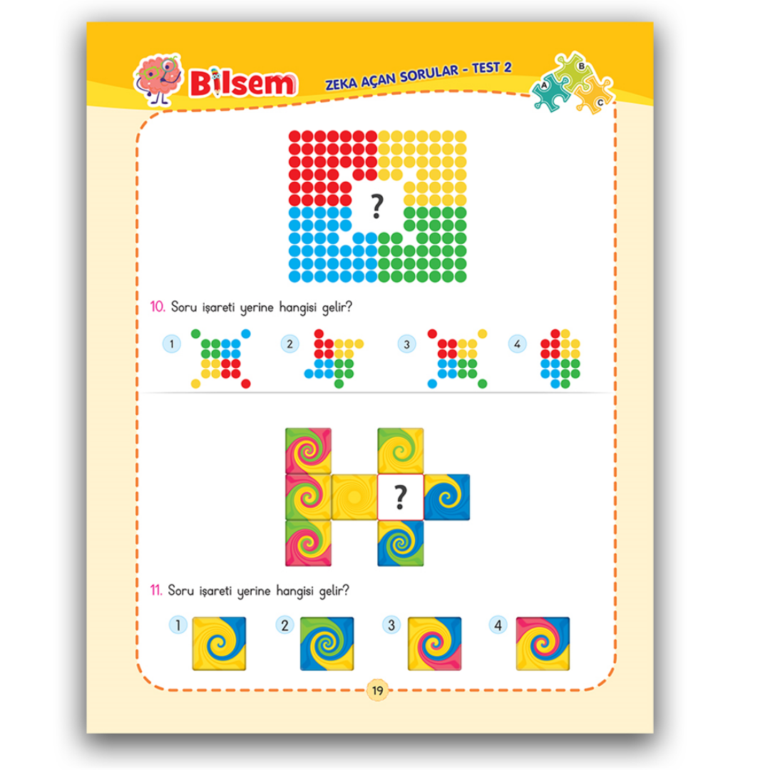 Bilsem Zeka Açan Sorular 3'lü Set | IQ Brain Teasers 6-9 Yaş