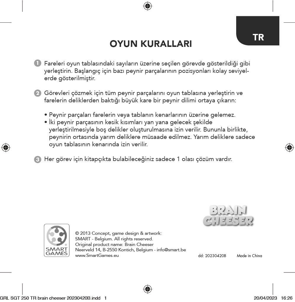 Brain Cheeser SmartGames | 6+ Yaş