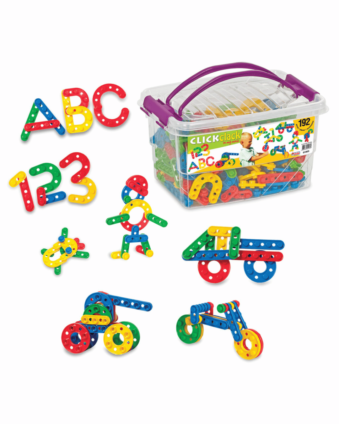 Click Clack Box 192 Parça 3+ Yaş | Dede Marka