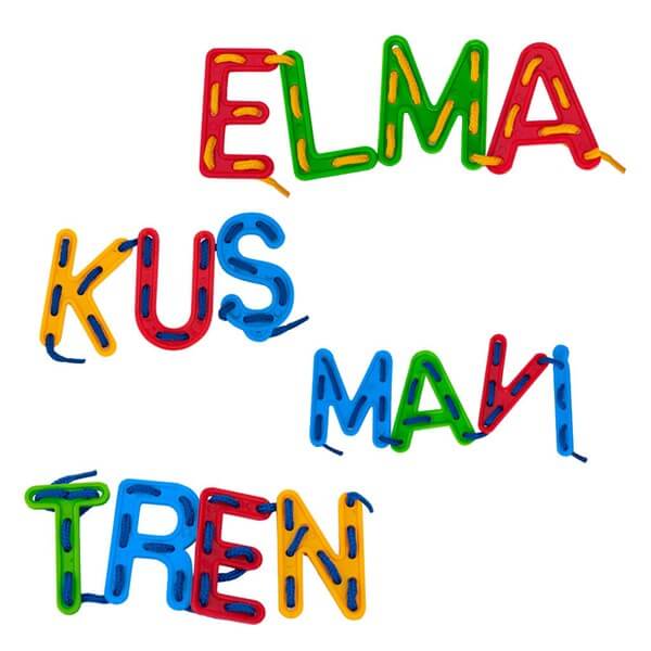 Harflerle Aktivite 140 Parça | Orijinal Dede Marka 3+ Yaş