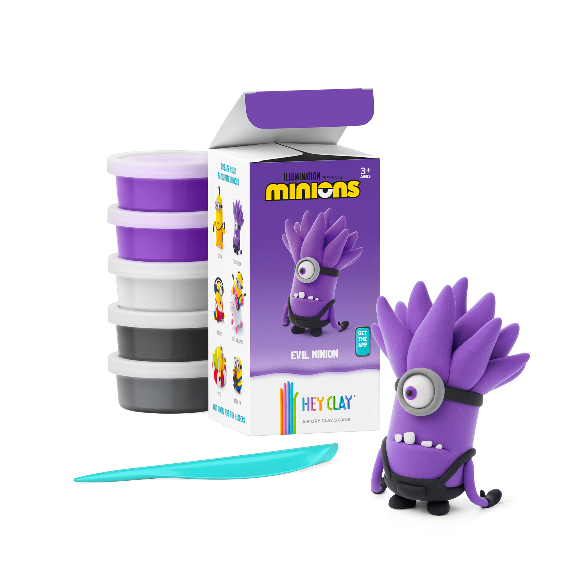 Hava ile Kuruyan Kil (5'li kutu) - Minyonlar - Kötü Minyon Hey Clay | 3+ Yaş