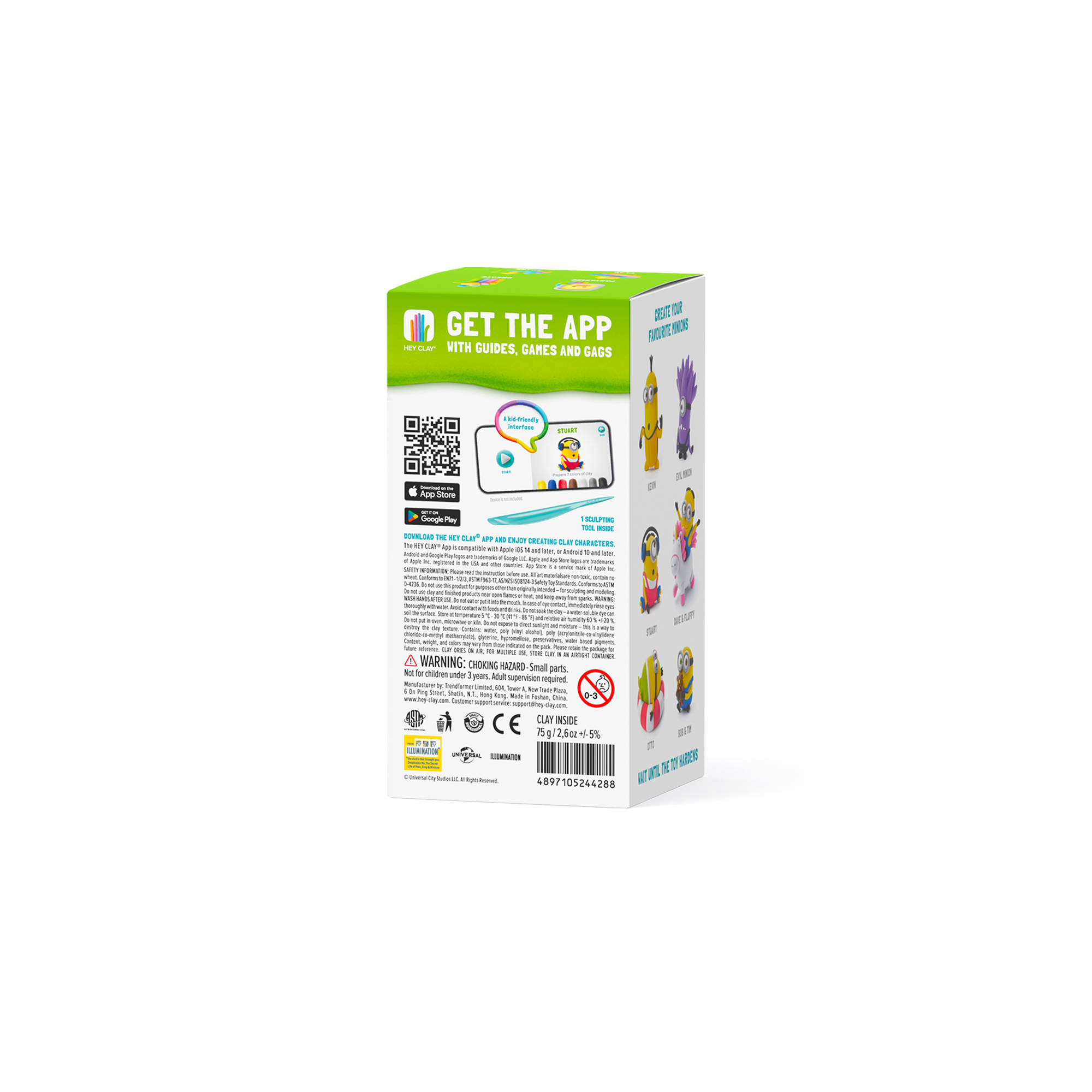 Hava ile Kuruyan Kil (5'li kutu) - Minyonlar - Stuart Hey Clay | 3+ Yaş