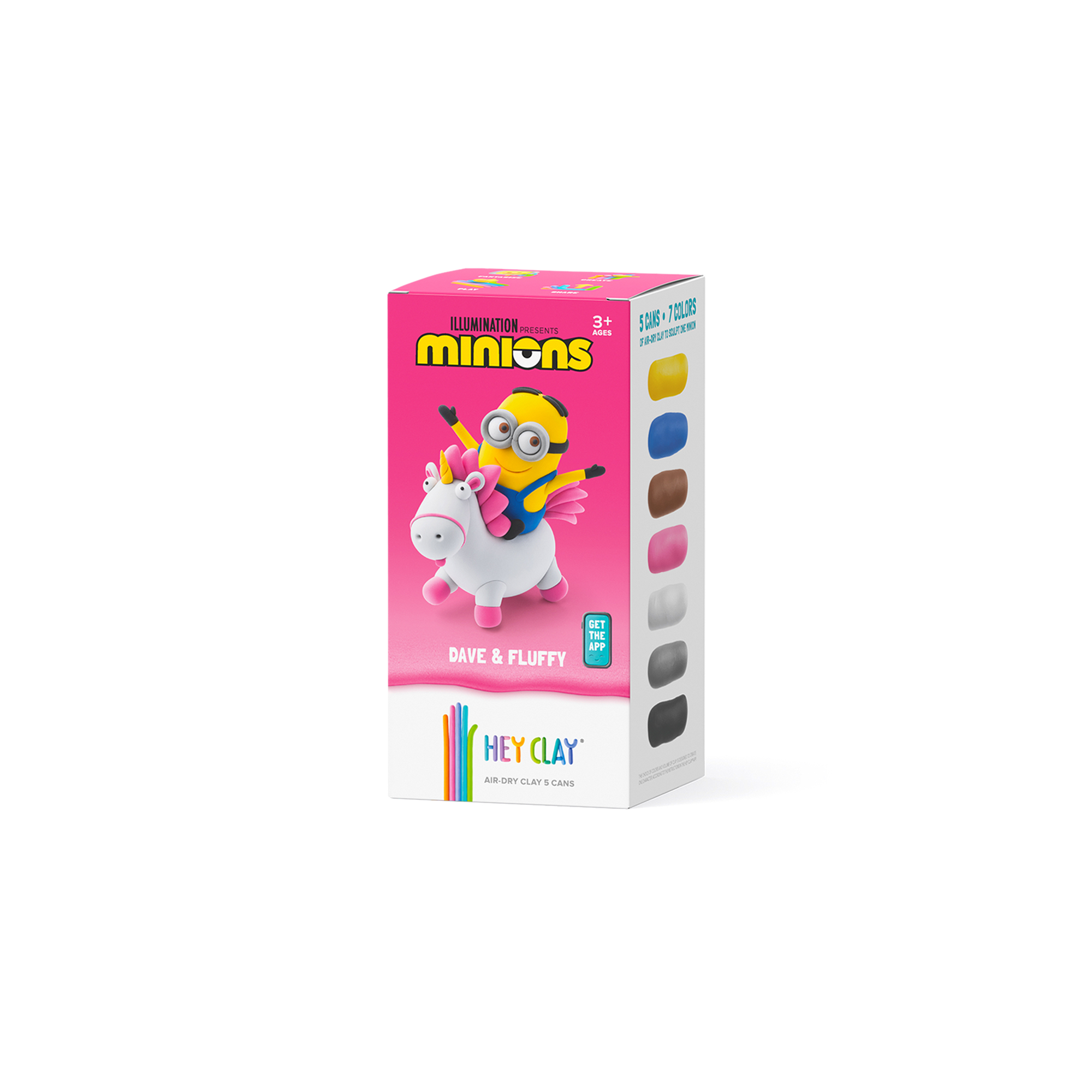 Hava ile Kuruyan Kil (5'li kutu) - Minyonlar - Dave & Fluffy Hey Clay | 3+ Yaş