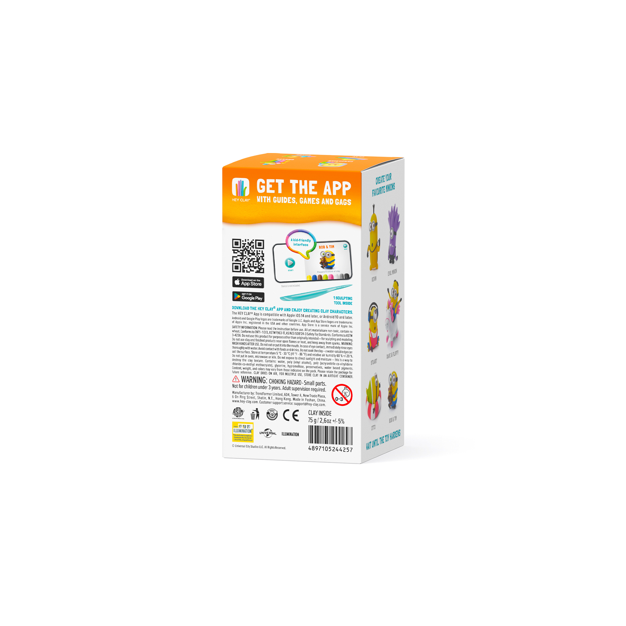 Hava ile Kuruyan Kil (5'li kutu) - Minyonlar - Bob & Tim Hey Clay | 3+ Yaş