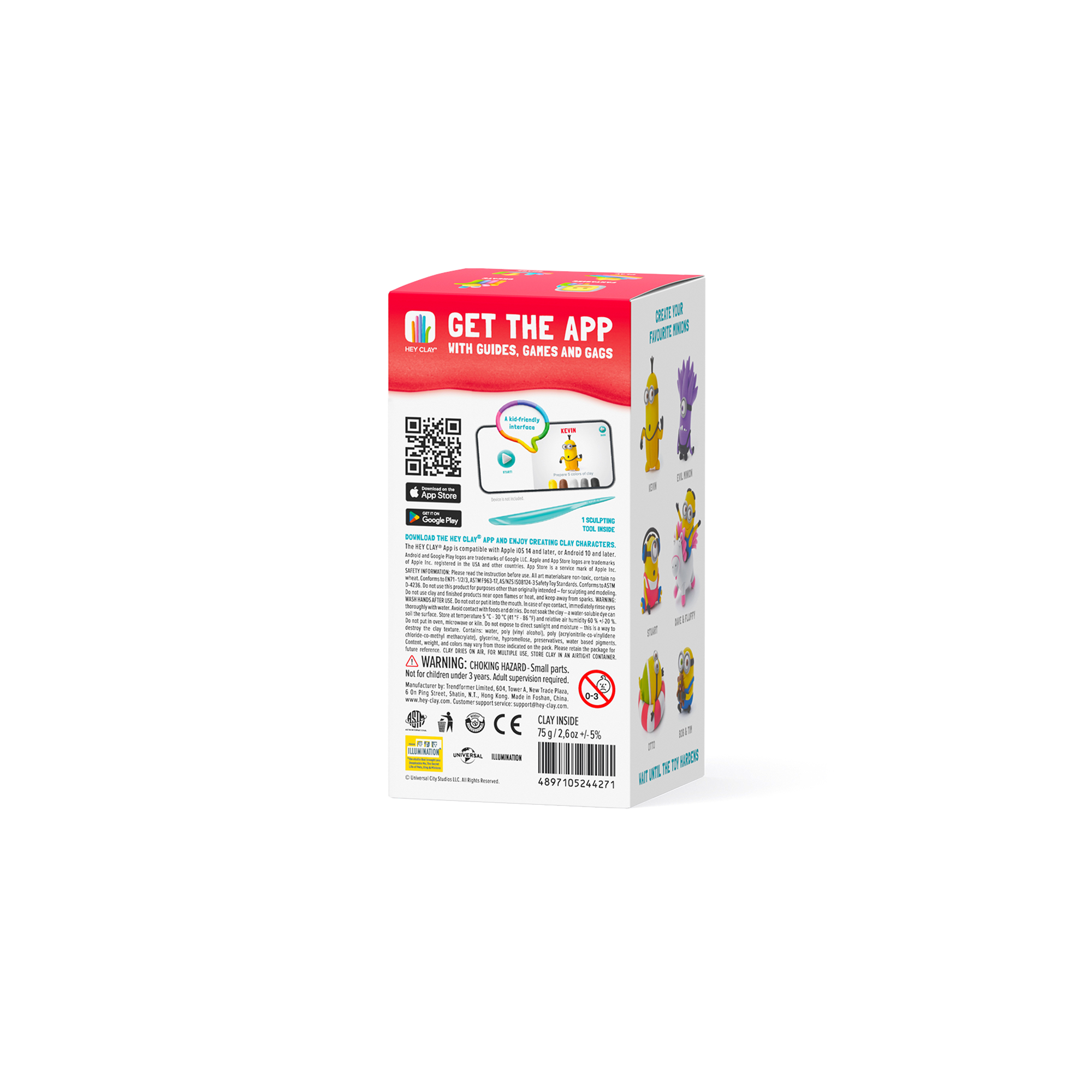 Hava ile Kuruyan Kil (5'li kutu) - Minyonlar - Kevin Hey Clay | 3+ Yaş