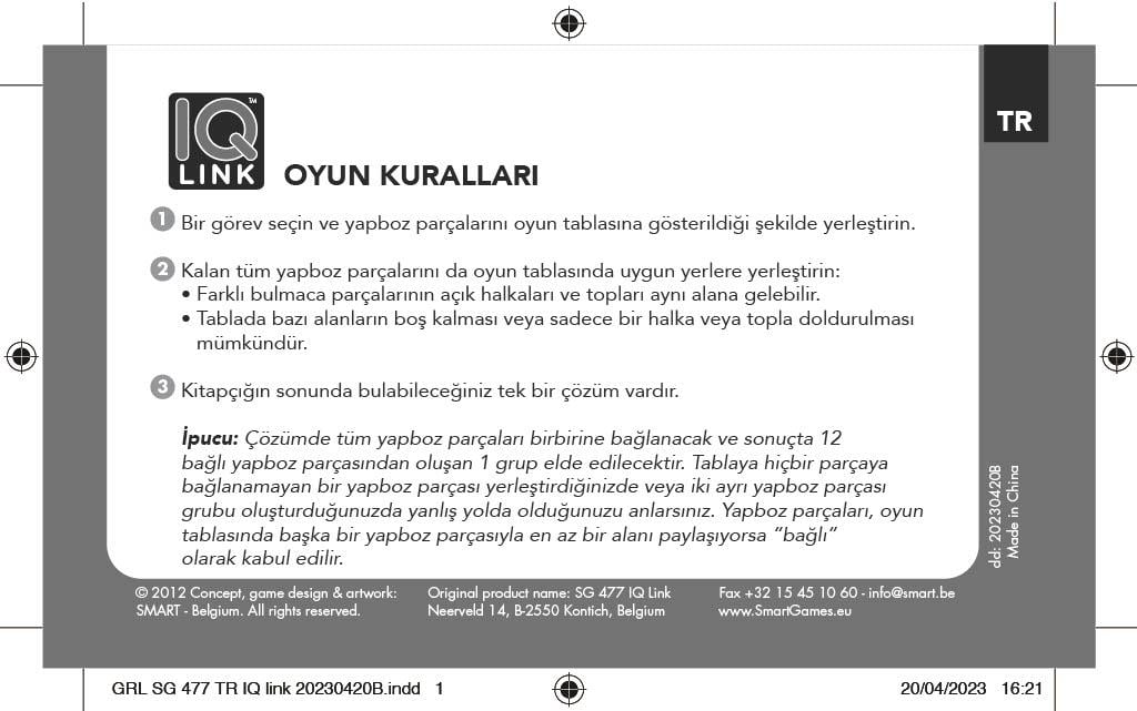 IQ-Link SmartGames | 8+ Yaş