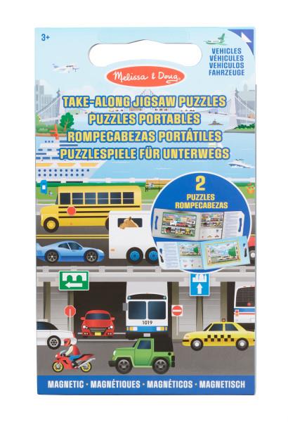 Mıknatıslı Yapboz Seti - 2x15 - Araçlar | Melissa Doug 3+ Yaş