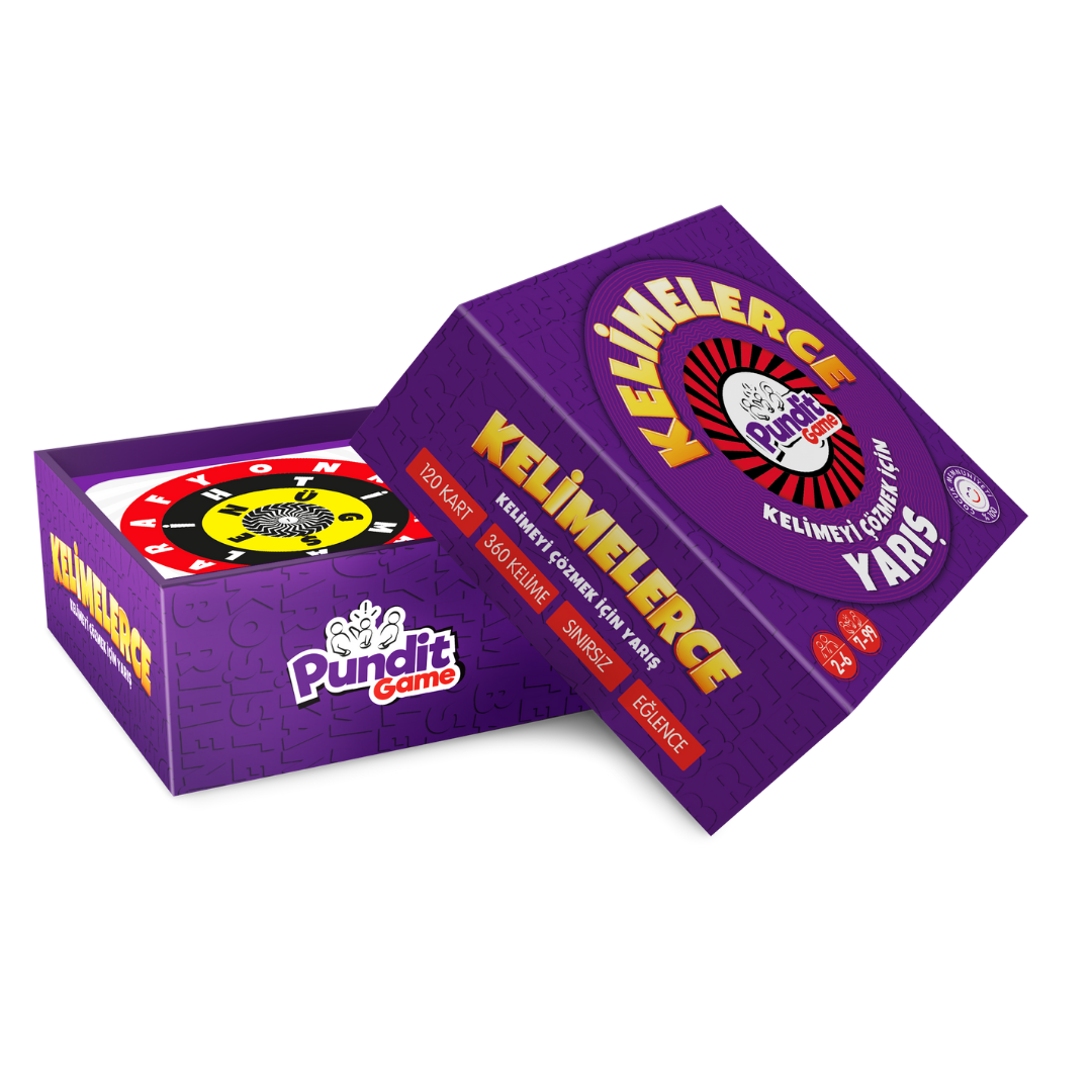 Pundit Game Kelimelerce Kutu Oyunu | Kelime Haznesi ve Okuma Hızı artıran oyun 7-99 Yaş