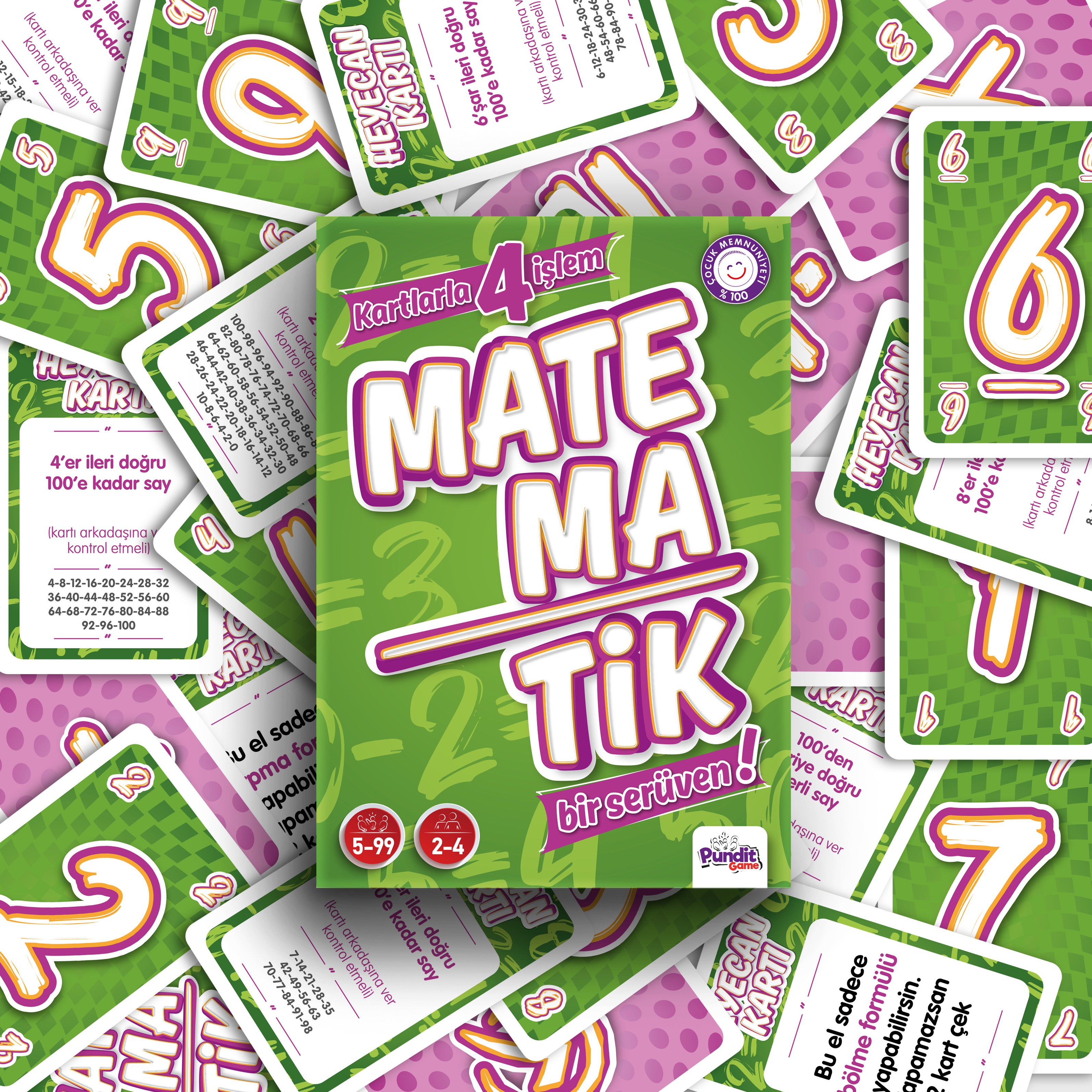 Pundit Game Matematik Kutu Oyunu | Matematik Zekası Geliştiren 4 İşlem Oyunu 5 - 99  Yaş   