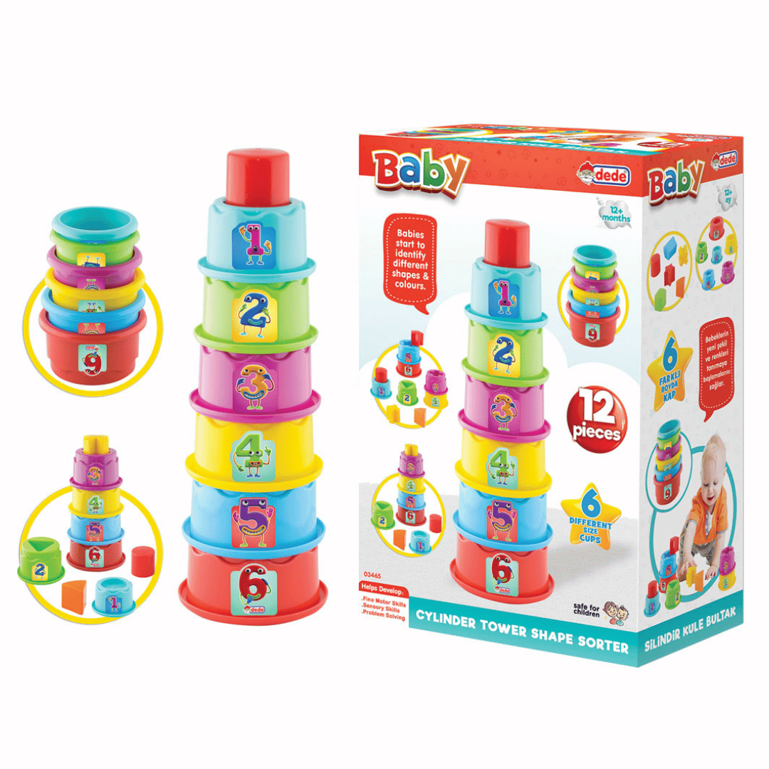 Silindir Kule BulTak 1+ Yaş | Dede Marka