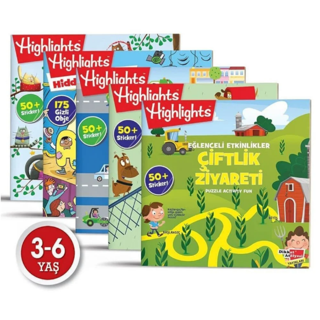 Sticker Eğlenceli Etkinliler 5'li Set 