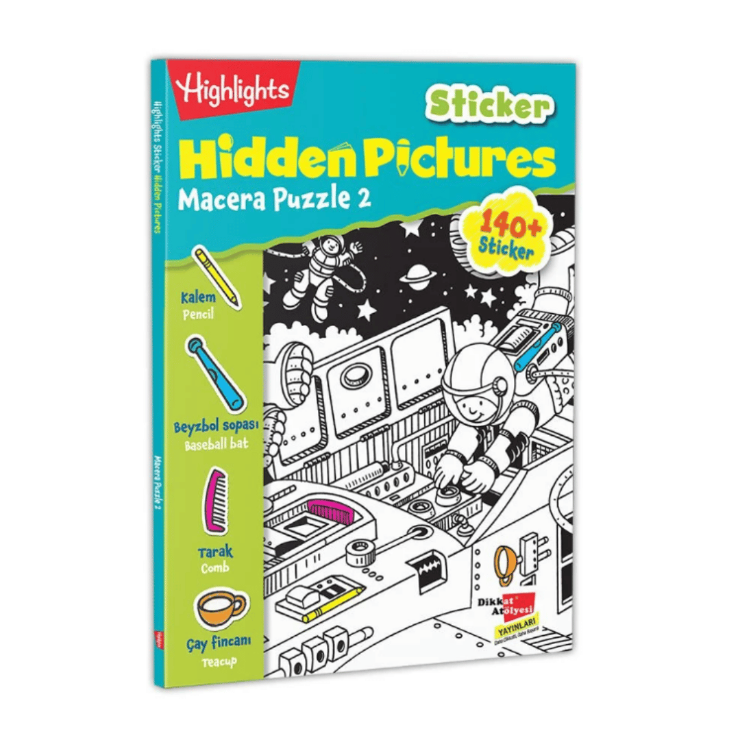 Sticker Hidden Pictures Macera Puzzle2'li Set 4-7 Yaş | Dikkat Atölyesi