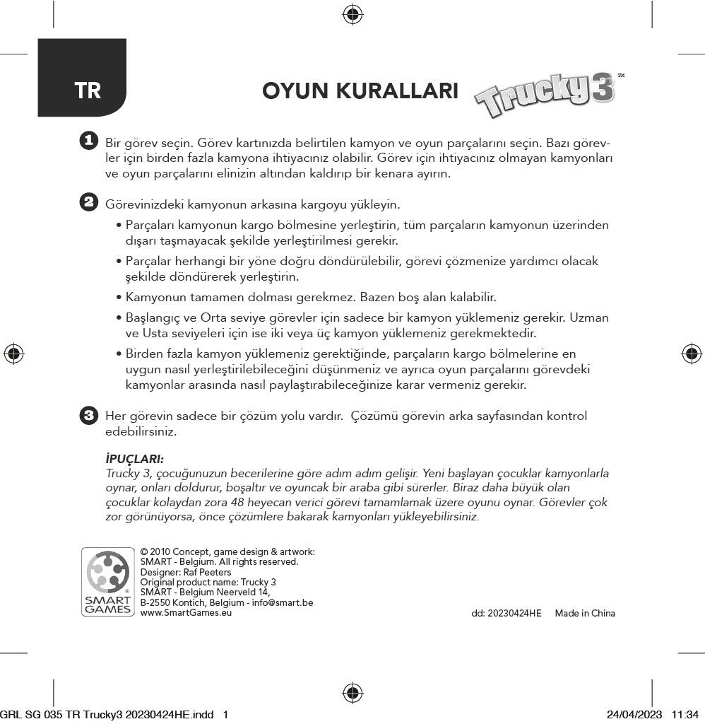 Trucky 3 SmartGames | 3+ Yaş