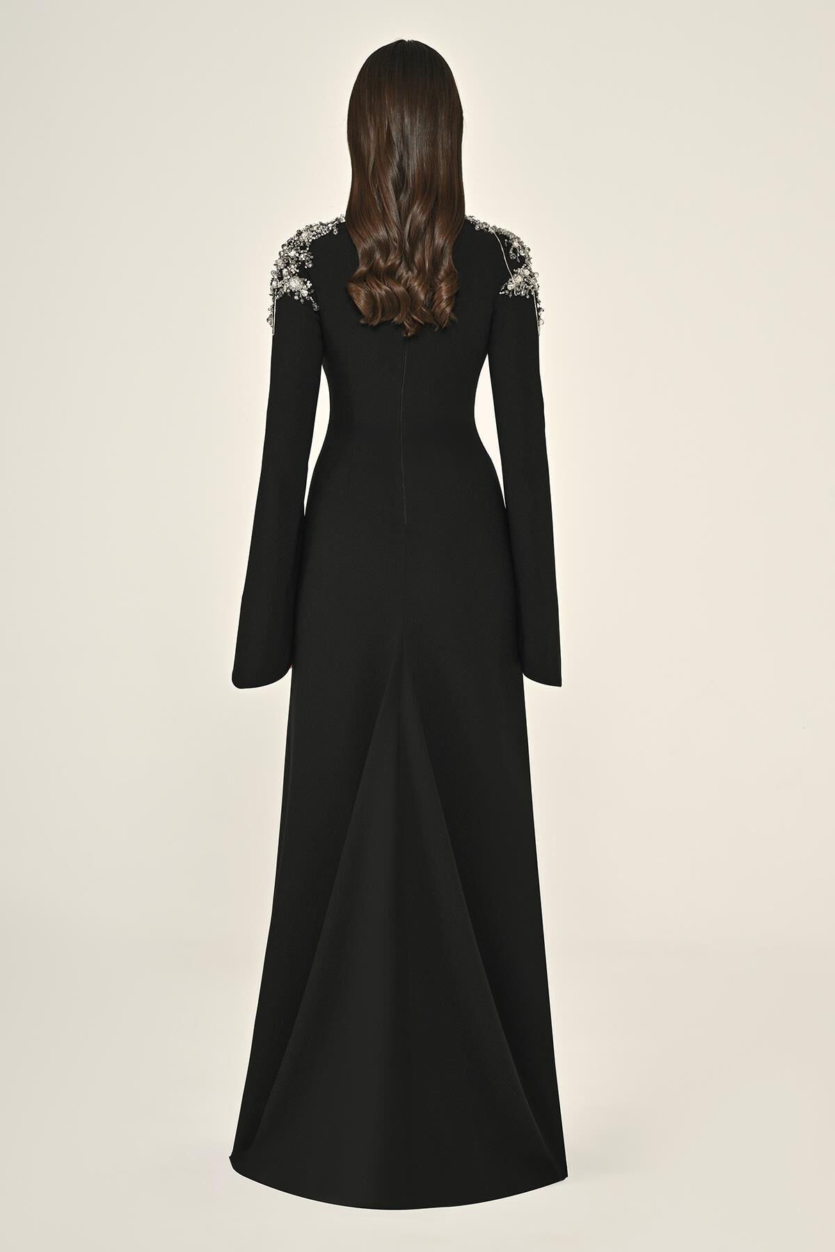ŞEREF VURALDrape Detaylı Uçuş Uçuş Abiye