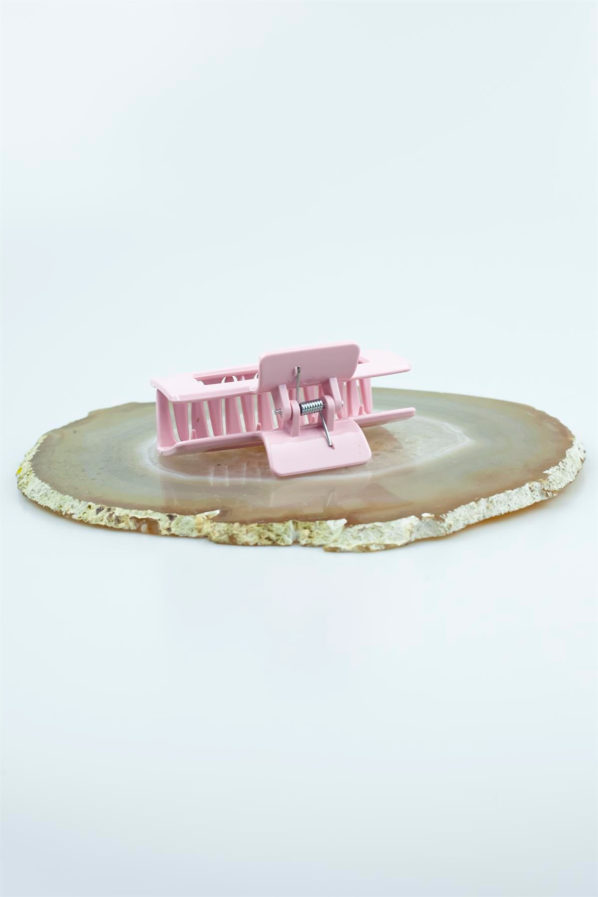 Açık Pembe Renk Kıskaçlı Toka  4564