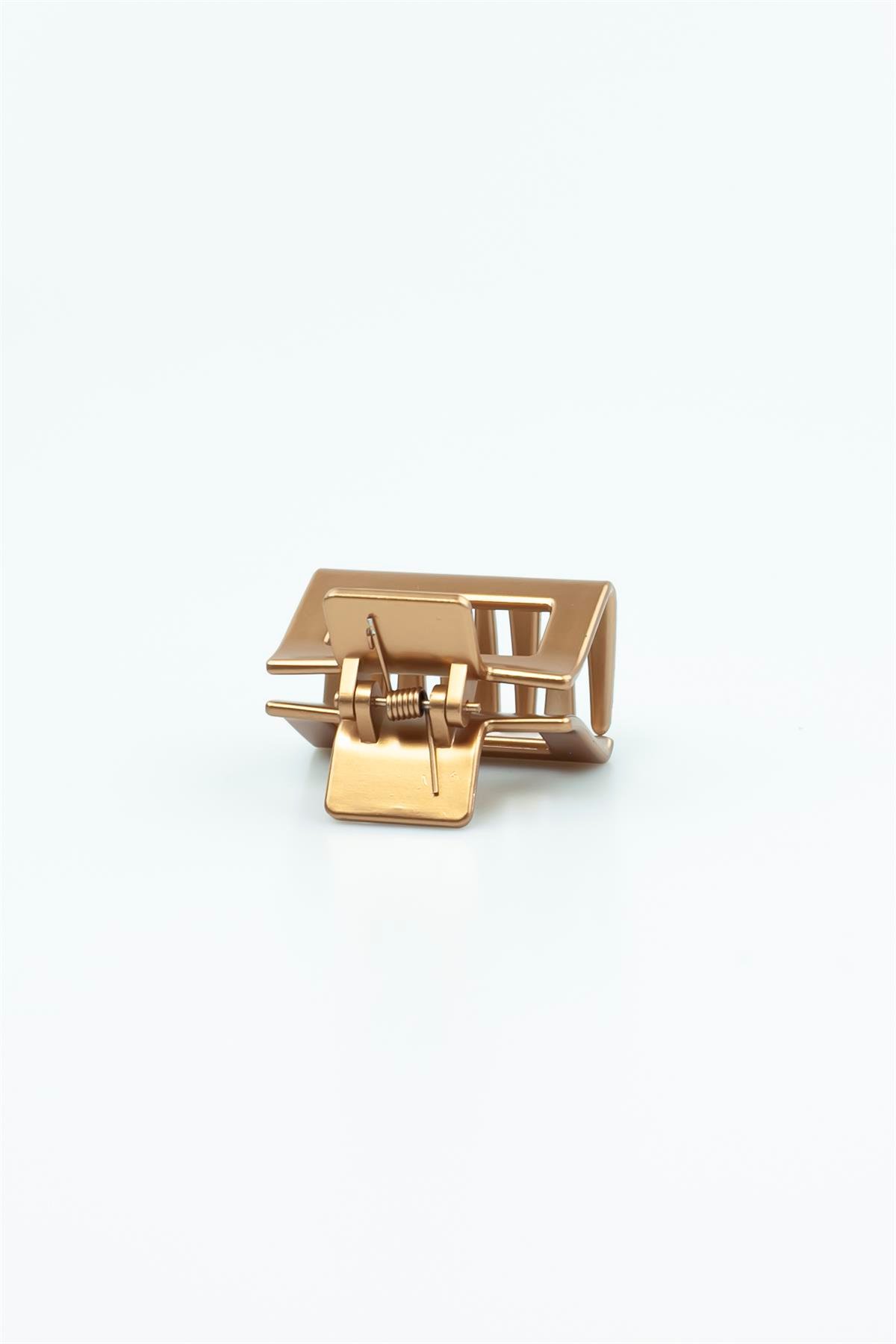 Bronz Renk Dikdörtgen Kıskaçlı Toka Küçük Boy 5304