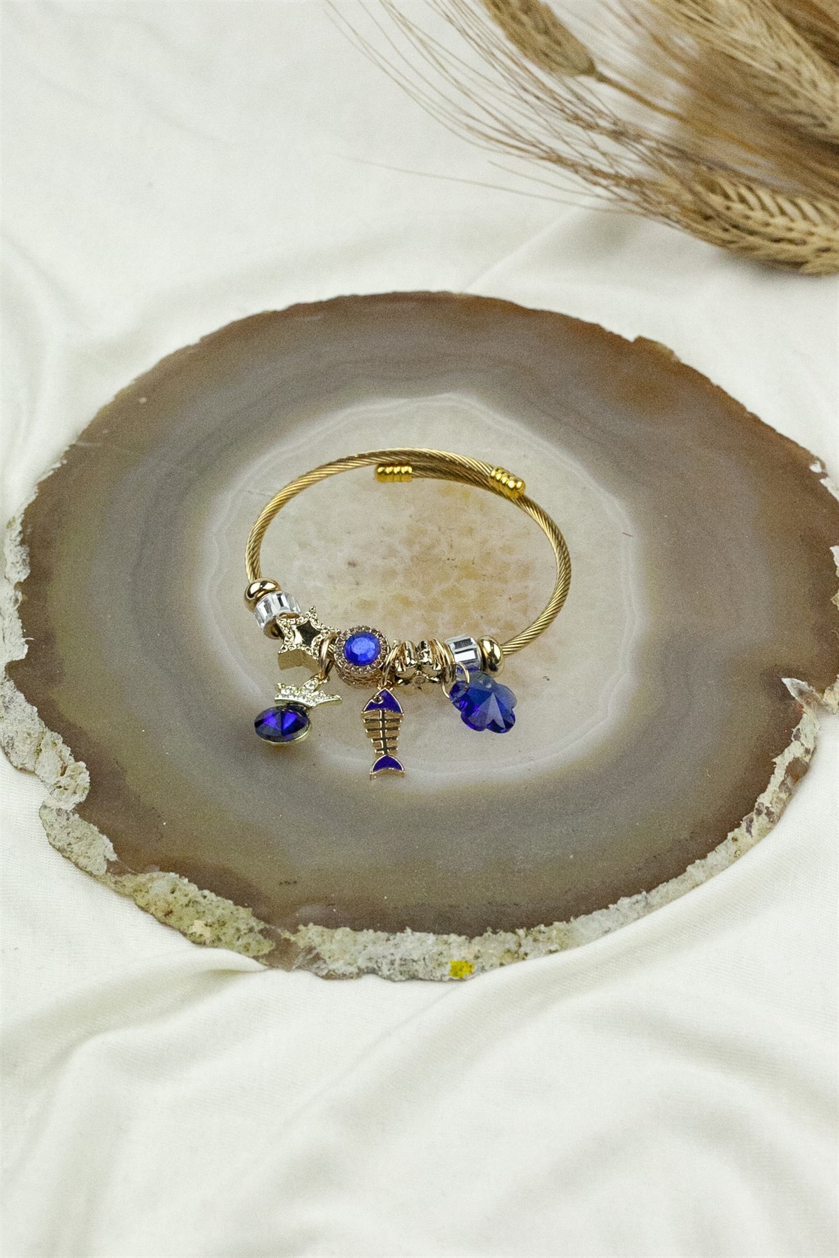 ÇELİK PANDORA MODEL BİLEKLİK BALIK CHARM 1548