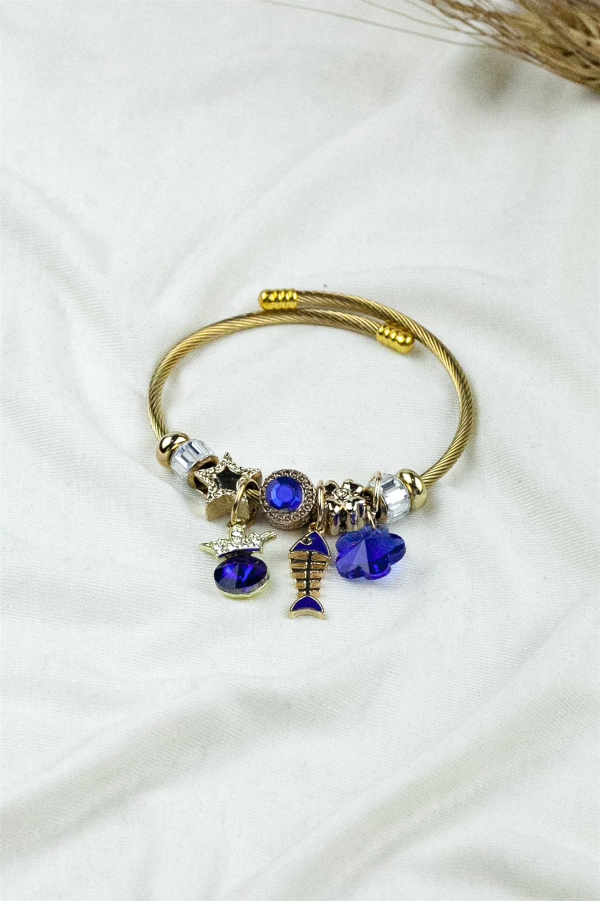 ÇELİK PANDORA MODEL BİLEKLİK BALIK CHARM 1548