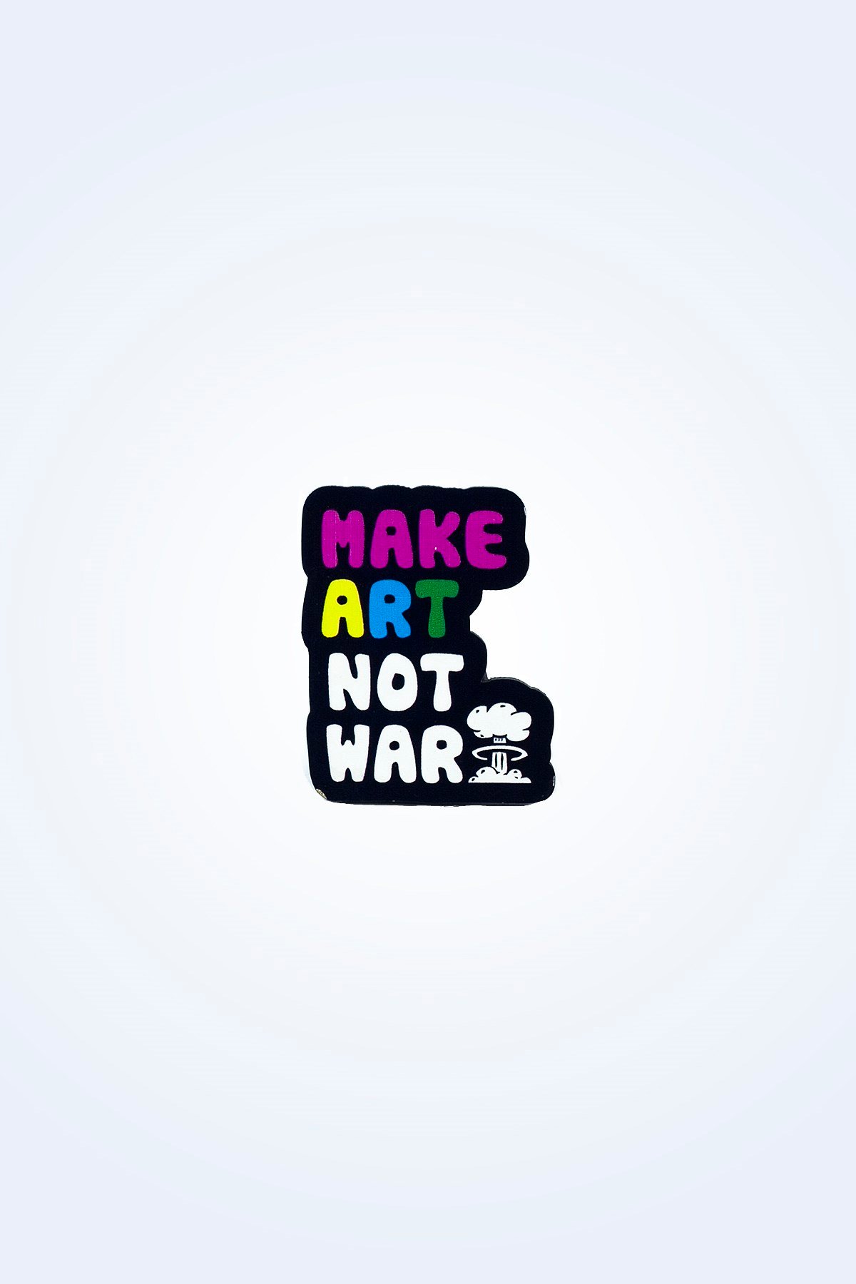 MAKE ART NOT WAR AHŞAP ROZET