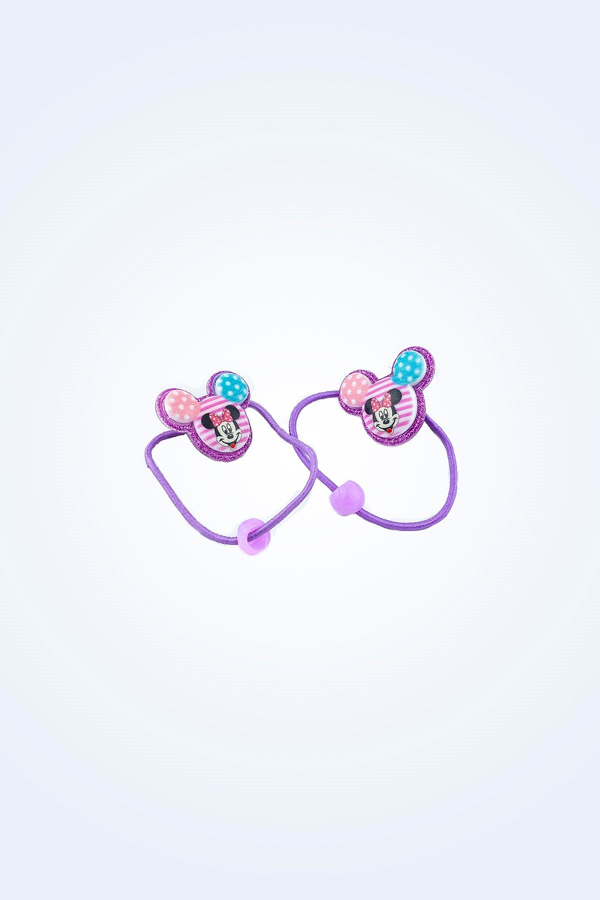 MİCKEY MOUSE FİGÜRLÜ MOR LASTİKLİ ÇOCUK TOKASI