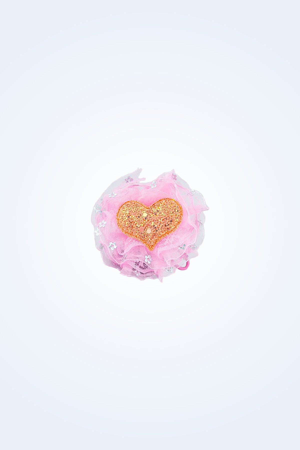 PEMBE PULLU TOKA LASTİK TOKA KALPLİ