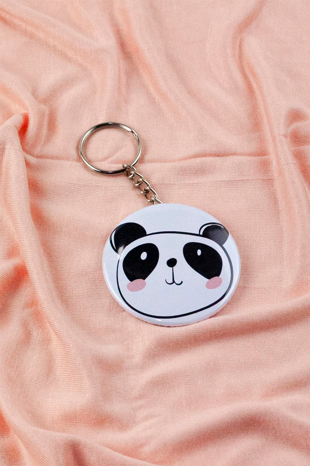 Sevimli Panda Baskılı Açacak Anahtarlık
