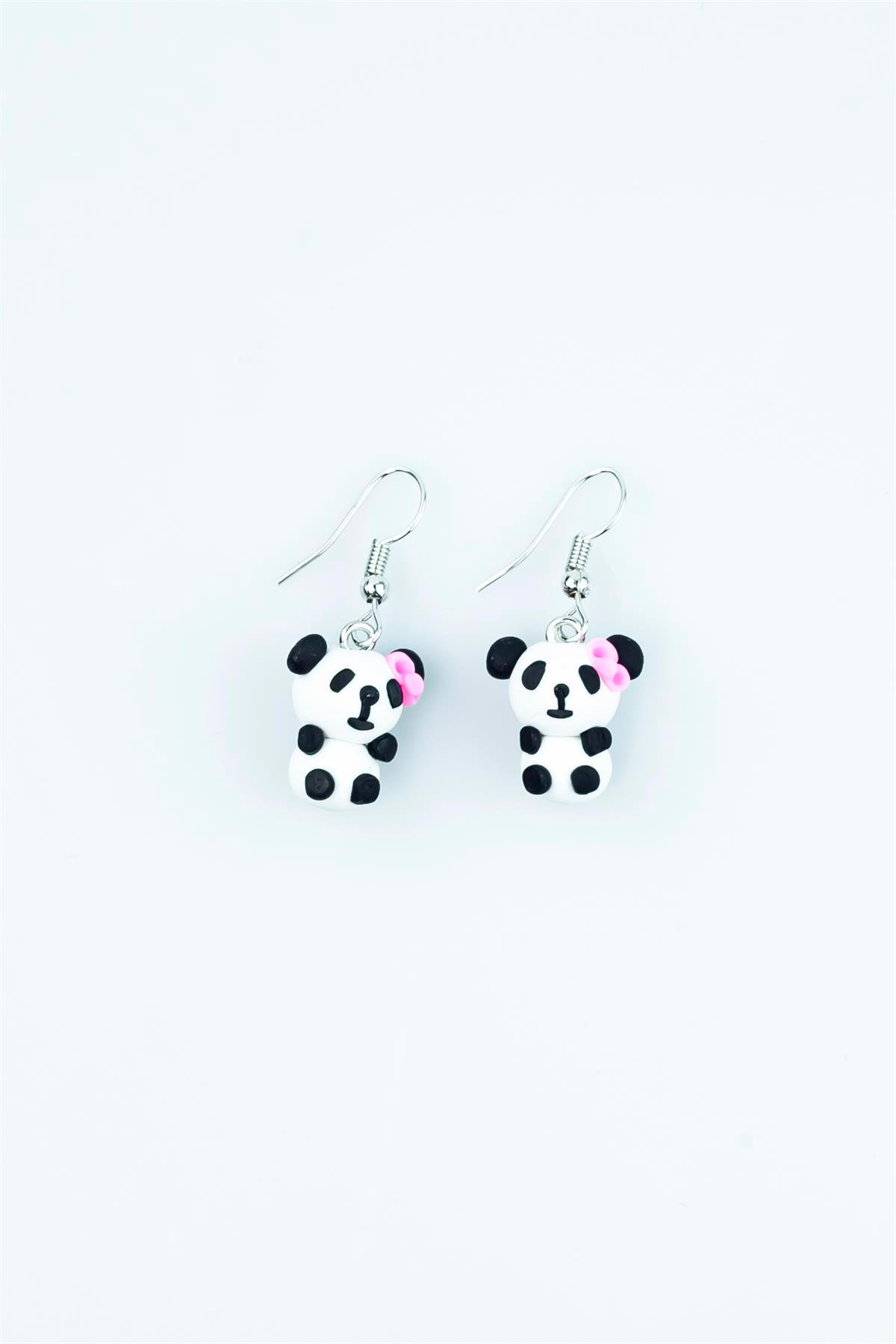 Şirin Panda Figürlü BFF Küpe 4598