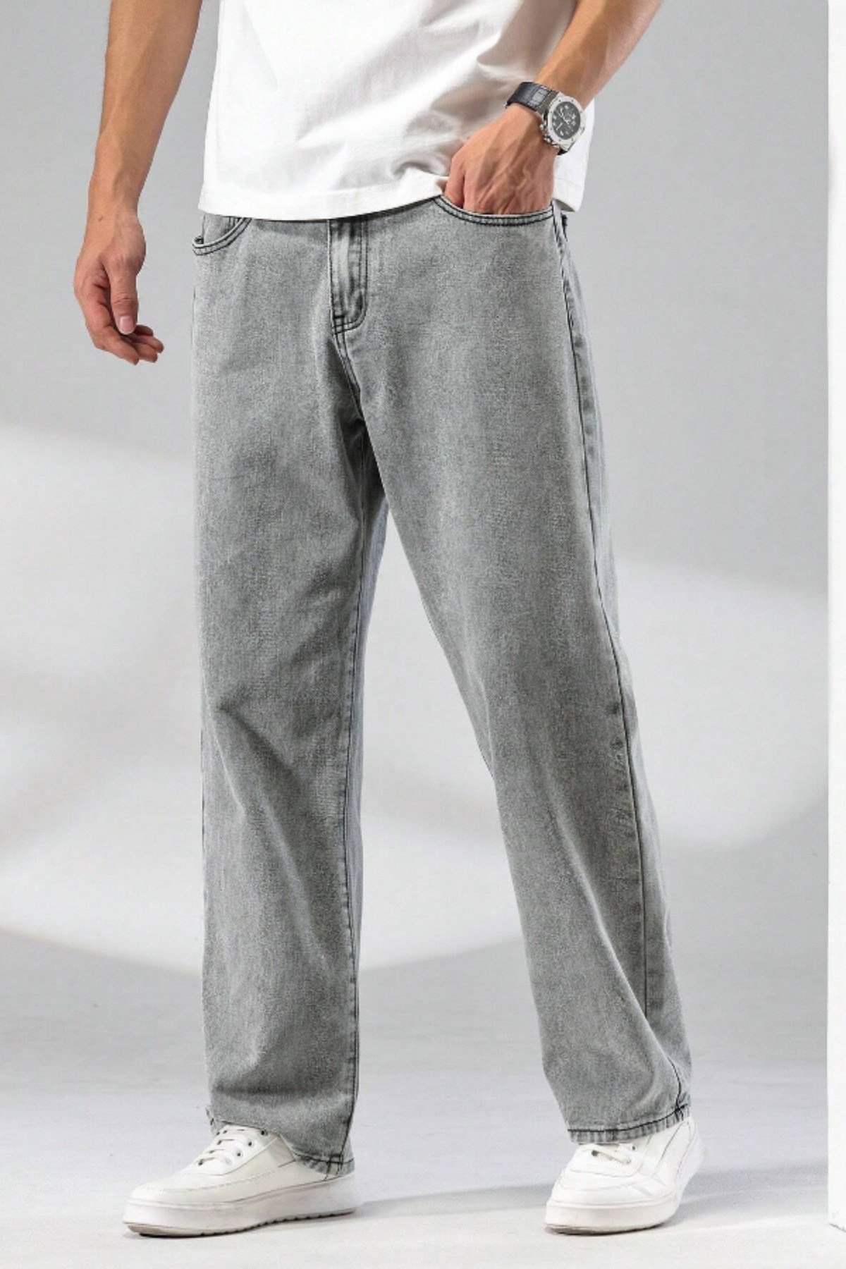 Tarz CoolPantolonSRSR1790R01Erkek Rahat Kesim Baggy Pantolon