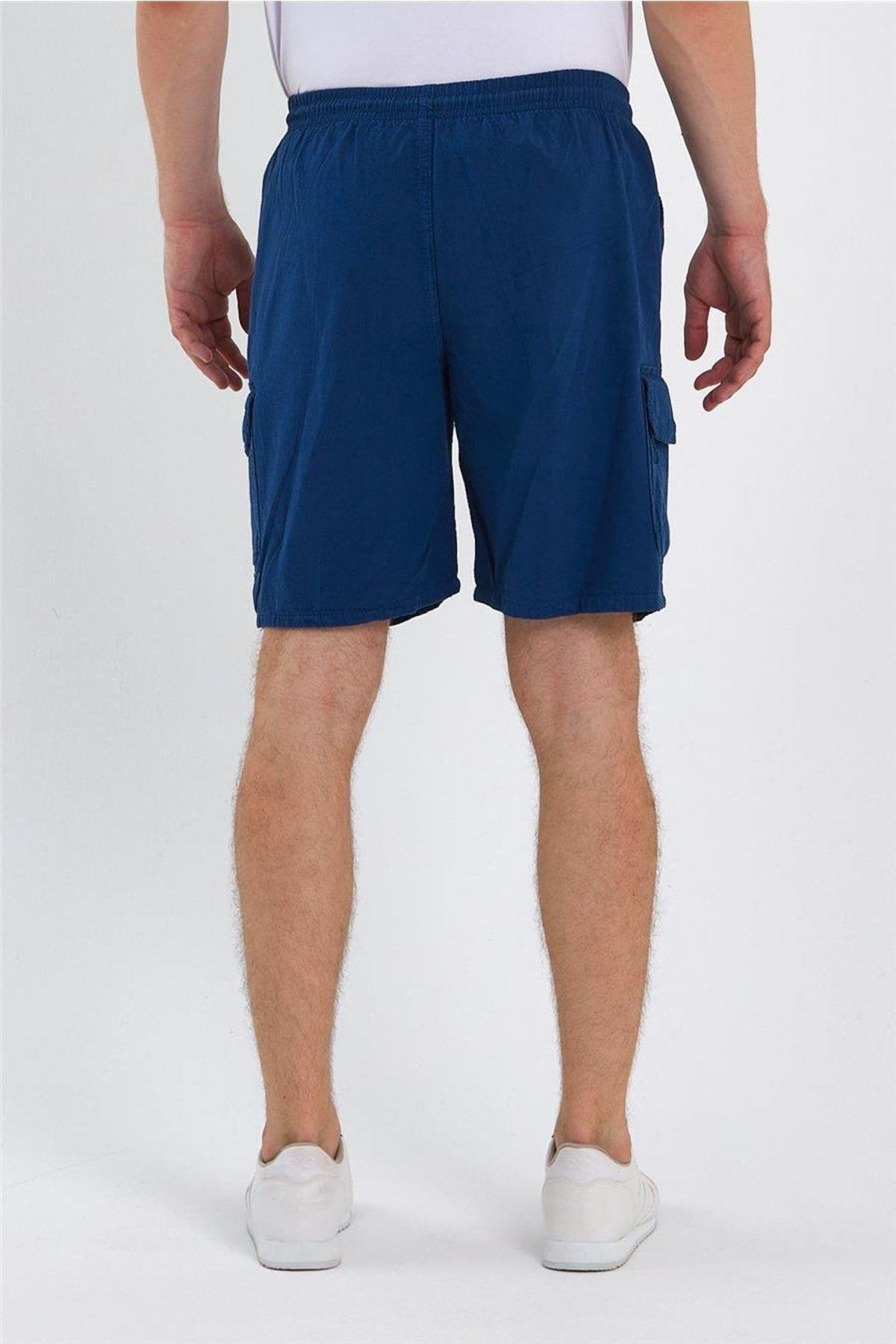 TARZ COOLŞort & BermudaCREPESRT01Erkek Siyah Kargo Cepli Regular Bağcıklı Keten Şort-crepesrt01r02s