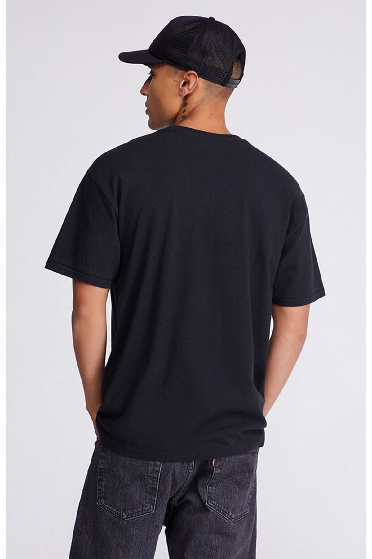 Tarz CoolT-shirtBSCDZTSRT01R02Erkek %100 Pamuk Relaxed Rahat Kesim Bisiklet Yaka Kısa Kollu Tişört