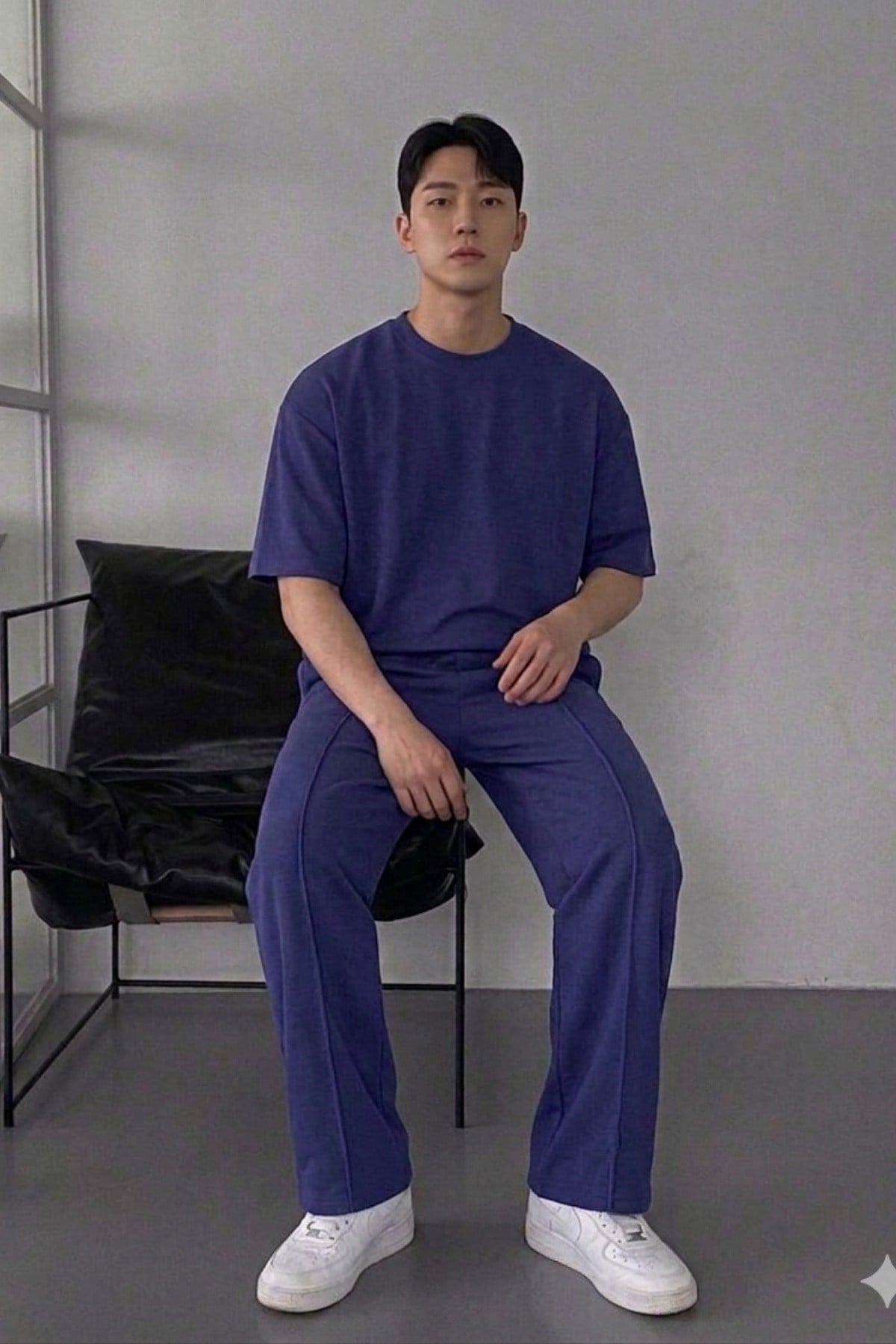 Tarz CoolT-shirtTC-EST-2406-HK-XLErkek Oversize T-Shirt Eşofman Takımı Rahat Kesim Basic Kombin
