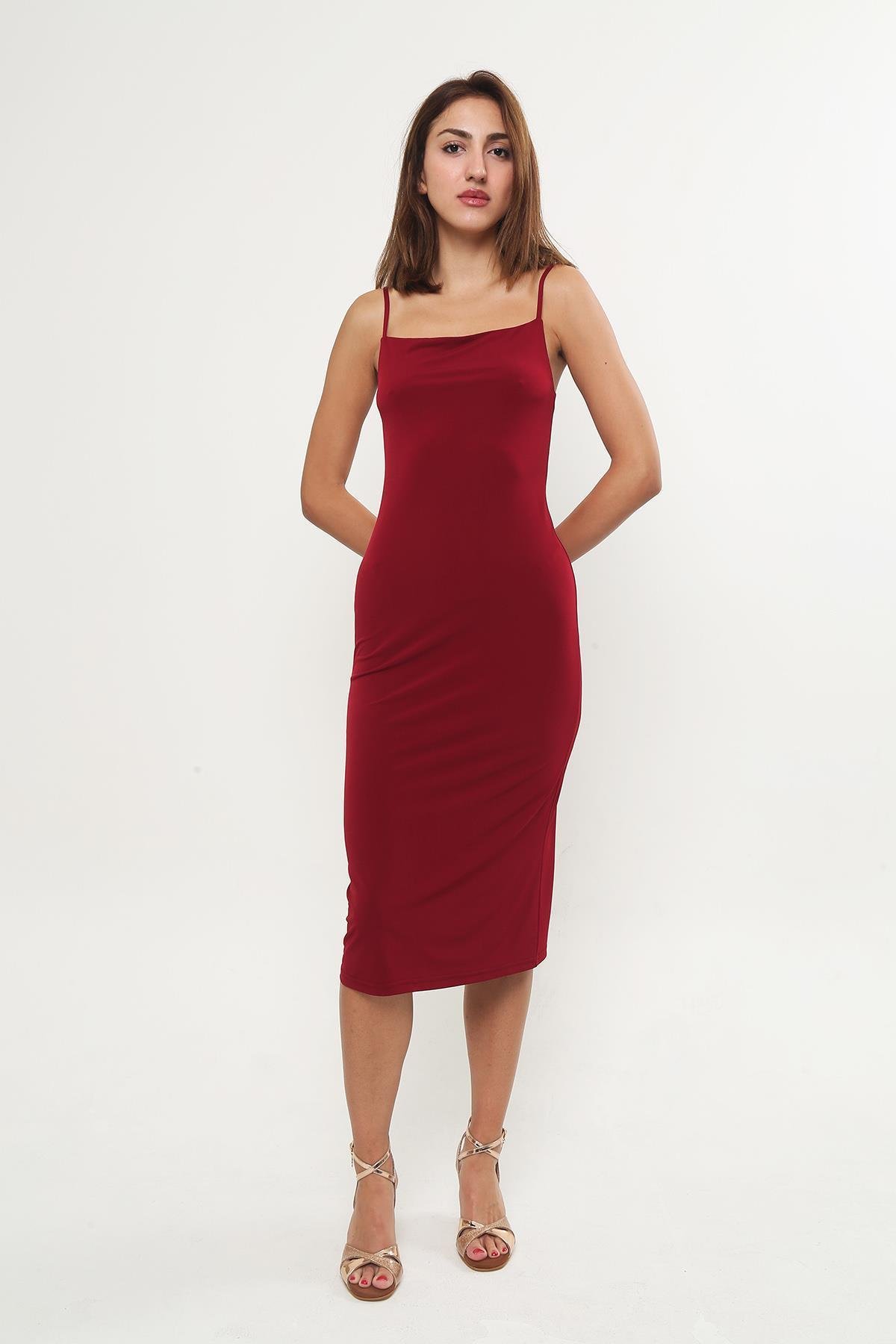 Bordeux Cotton Lycra Tango Dress Beatrix