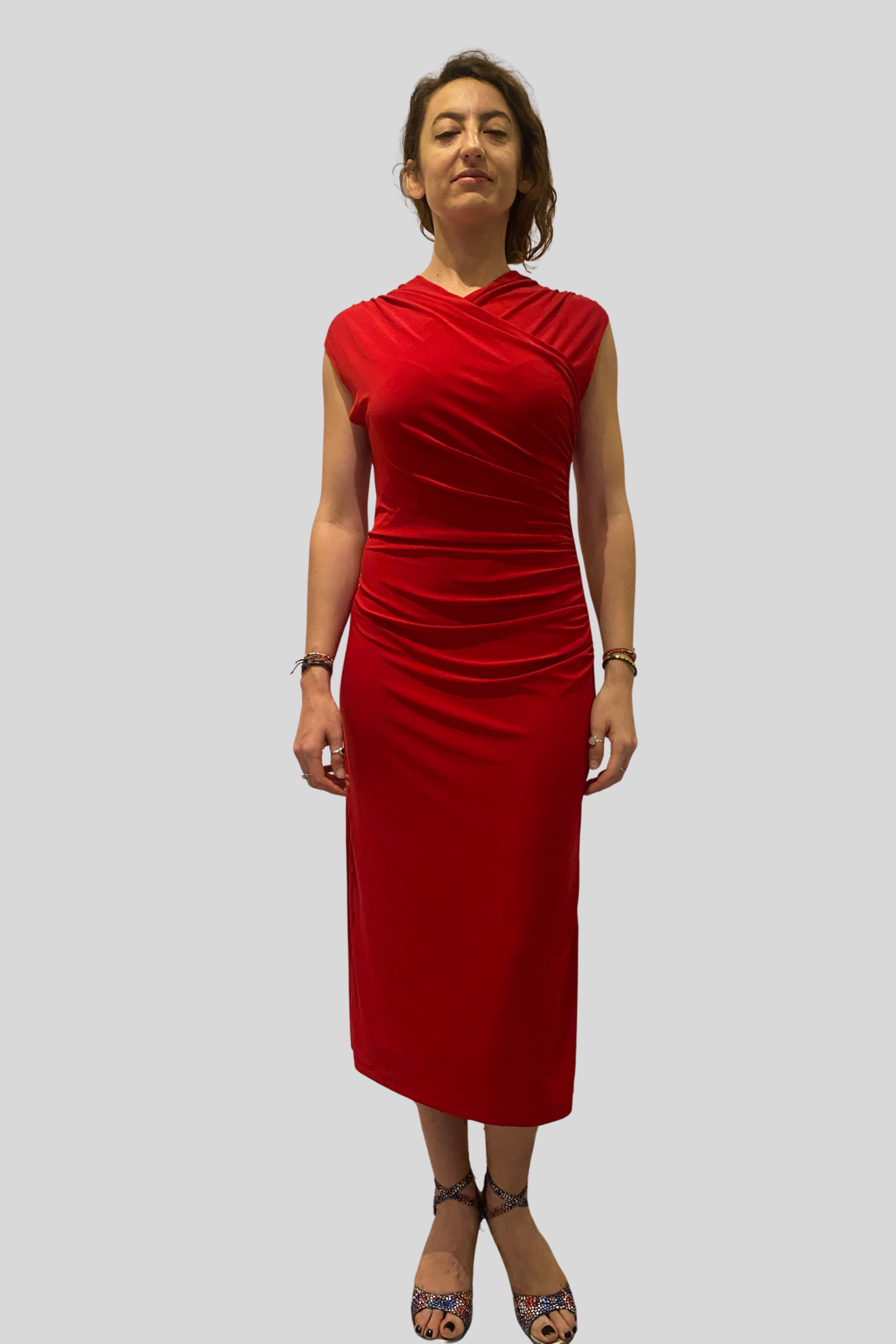 Cotton Lycra Tango Dress Drapella