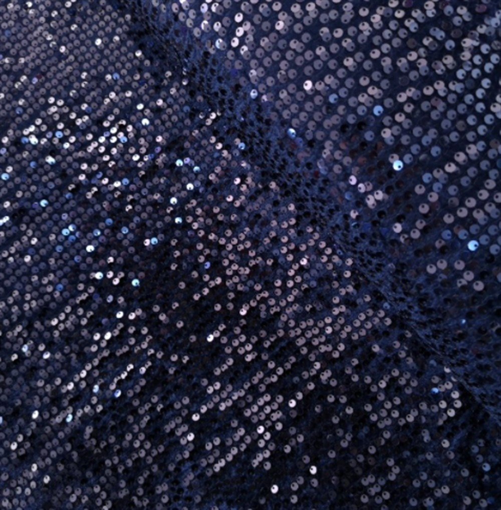 Dark Blue Lycra Sequin on velvet