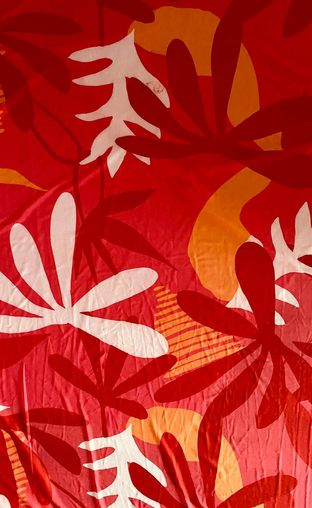 Geometric Leaves Printed Tulle ks