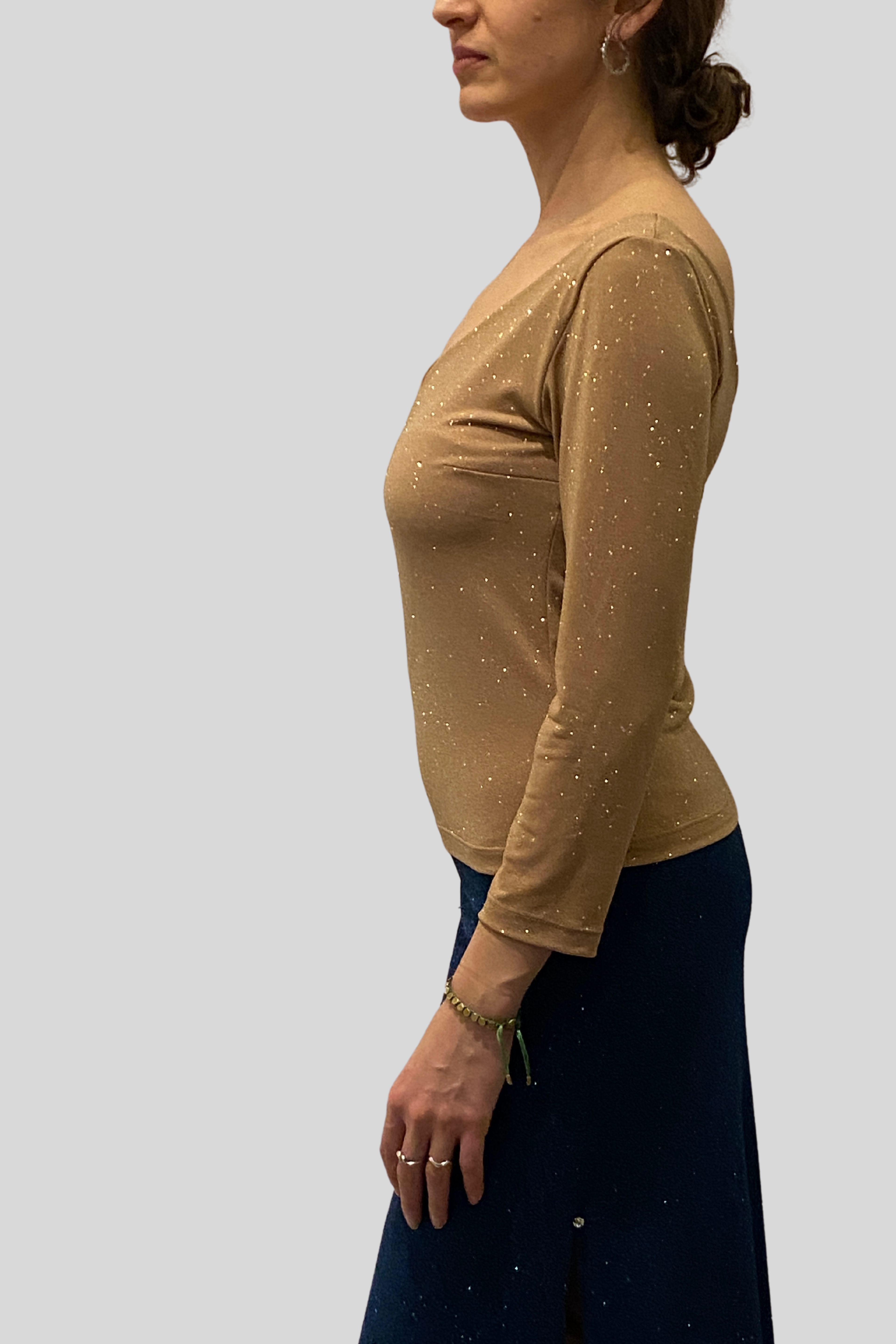 Golden Shiny Tango Top No5-B