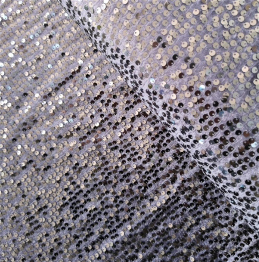 Grry Lycra Sequin on velvet