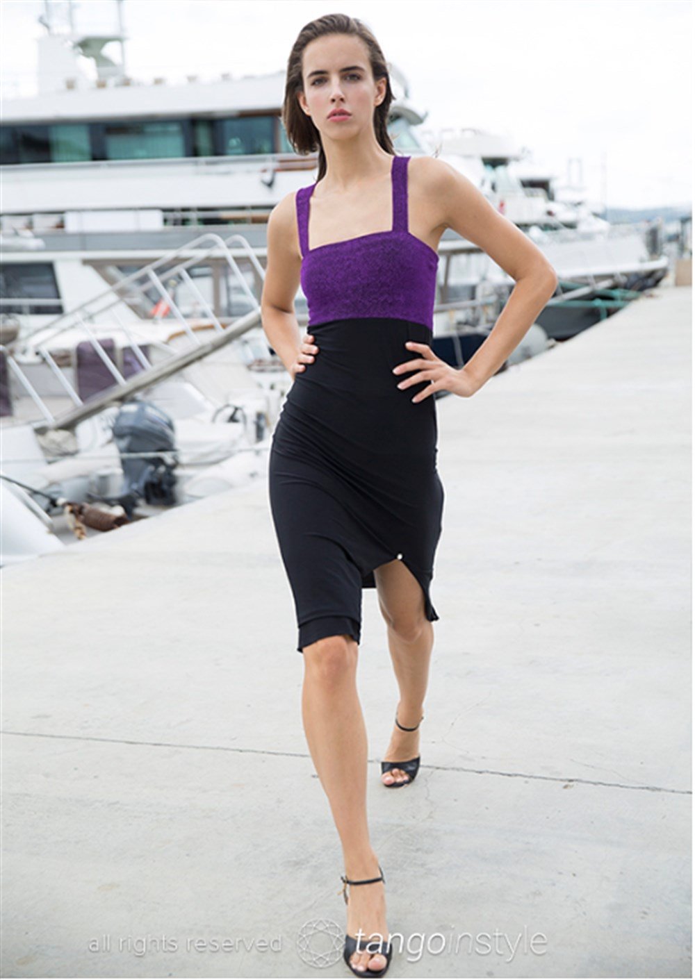 Kalın Askılı Elbise 