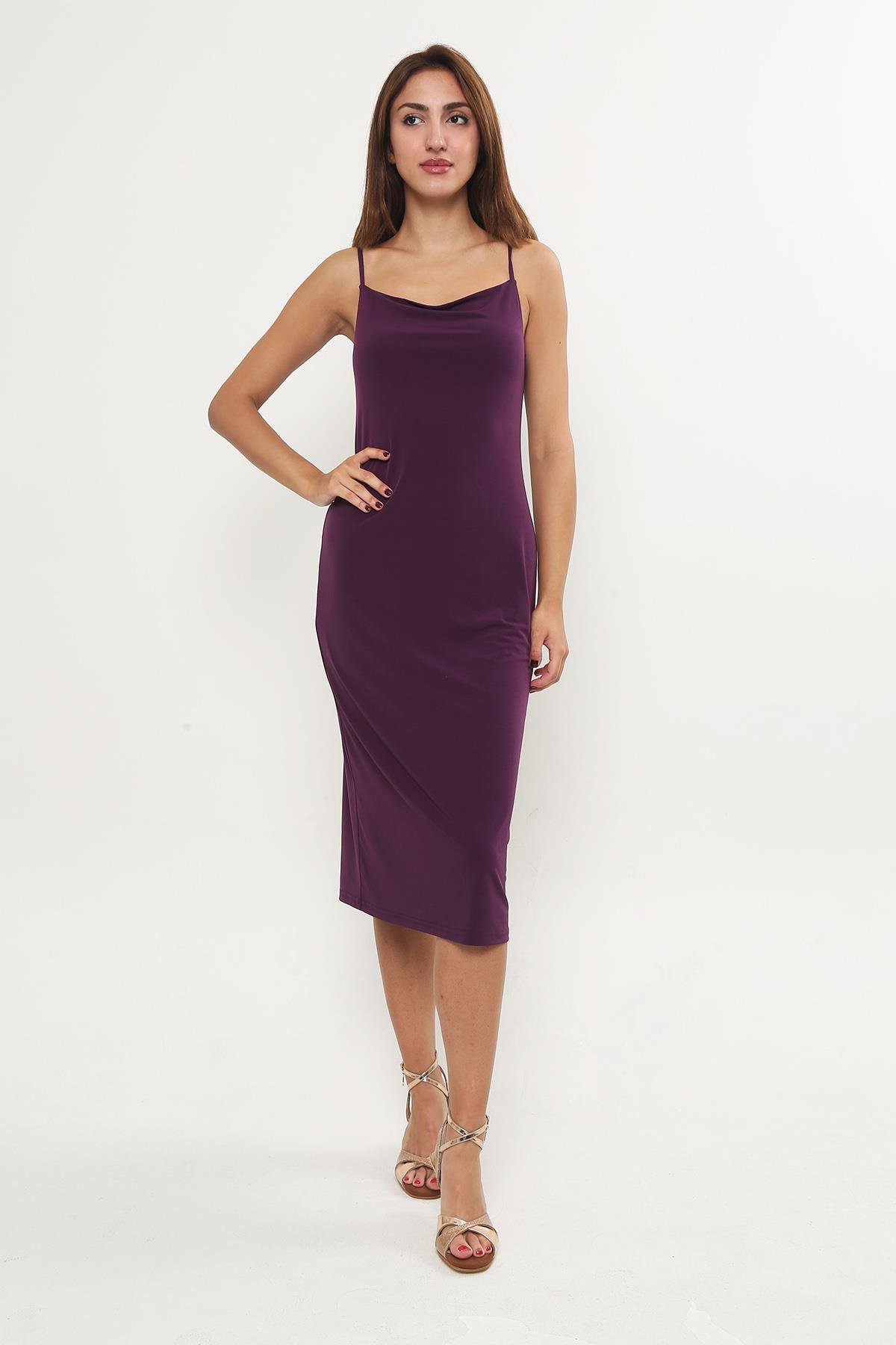 Purple Cotton Lycra Tango Dress Beatrix