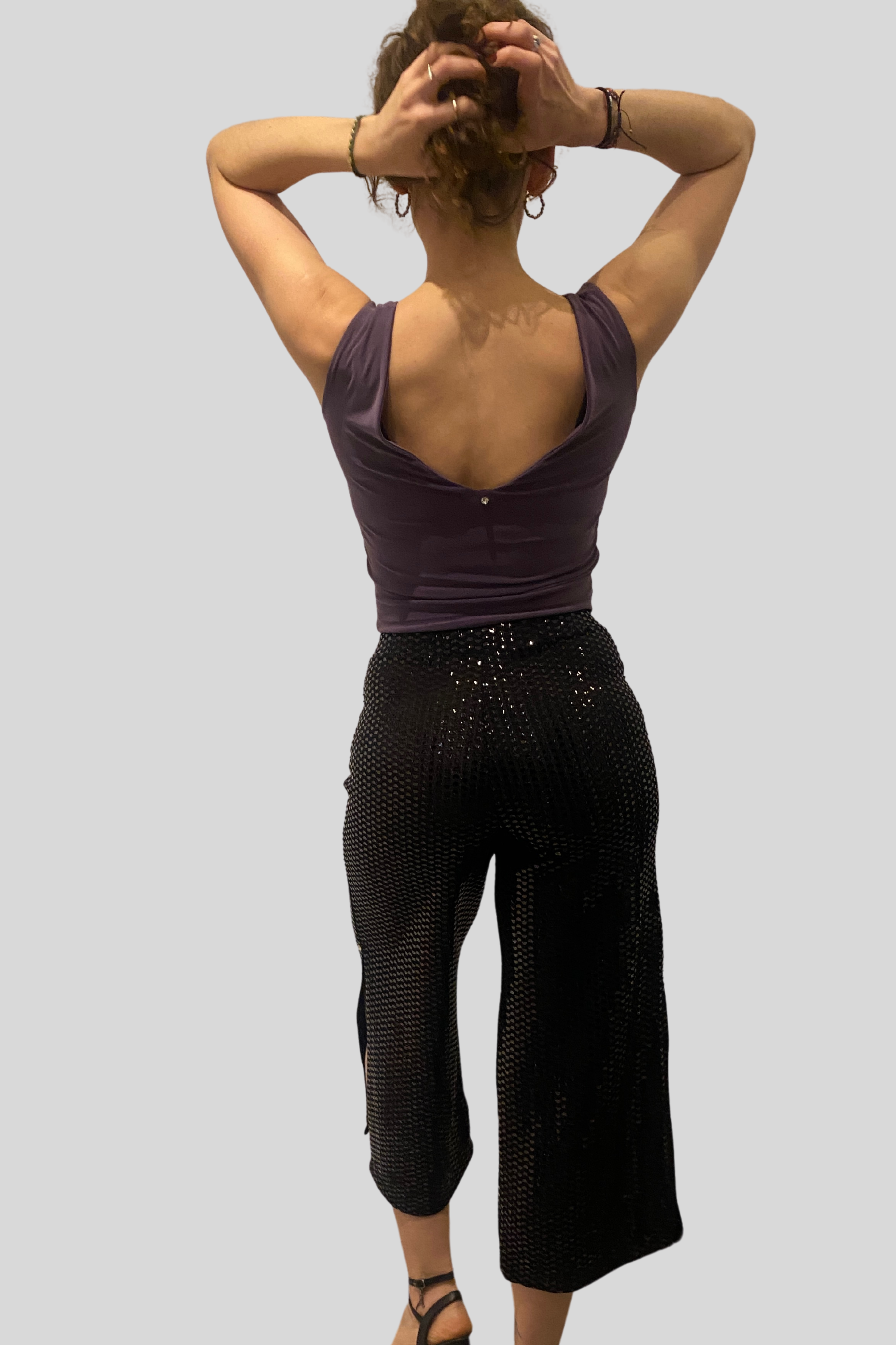 Purple Cotton Lycra Tango Top No3