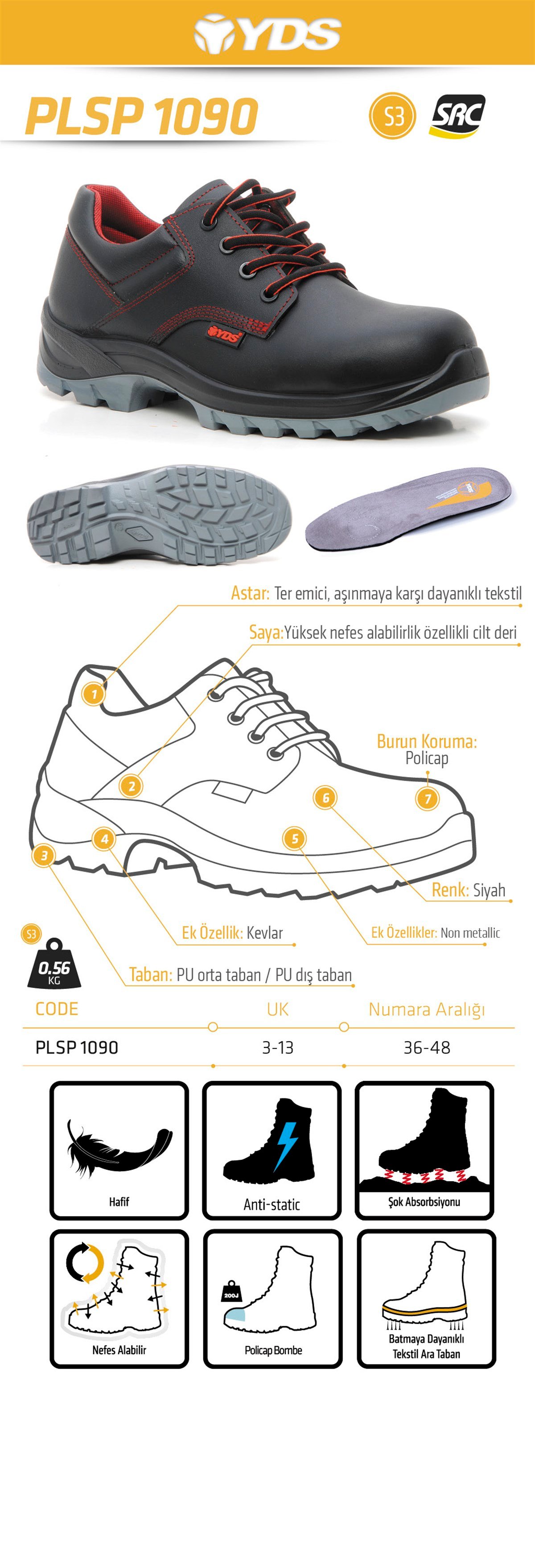 PLSP 1090 S3 -SİYAH