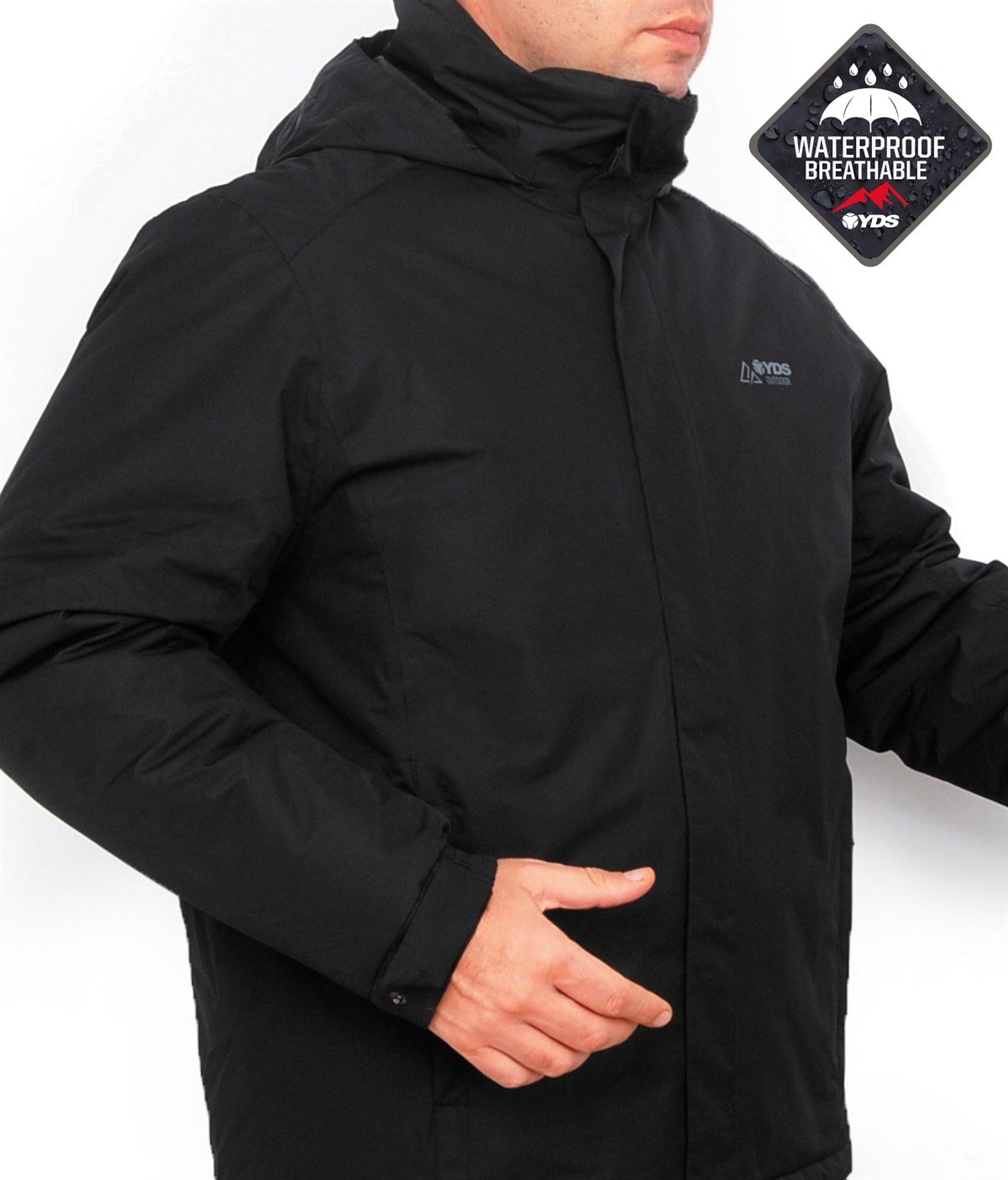 YDS BLACK LOGAN JACKET -SİYAH