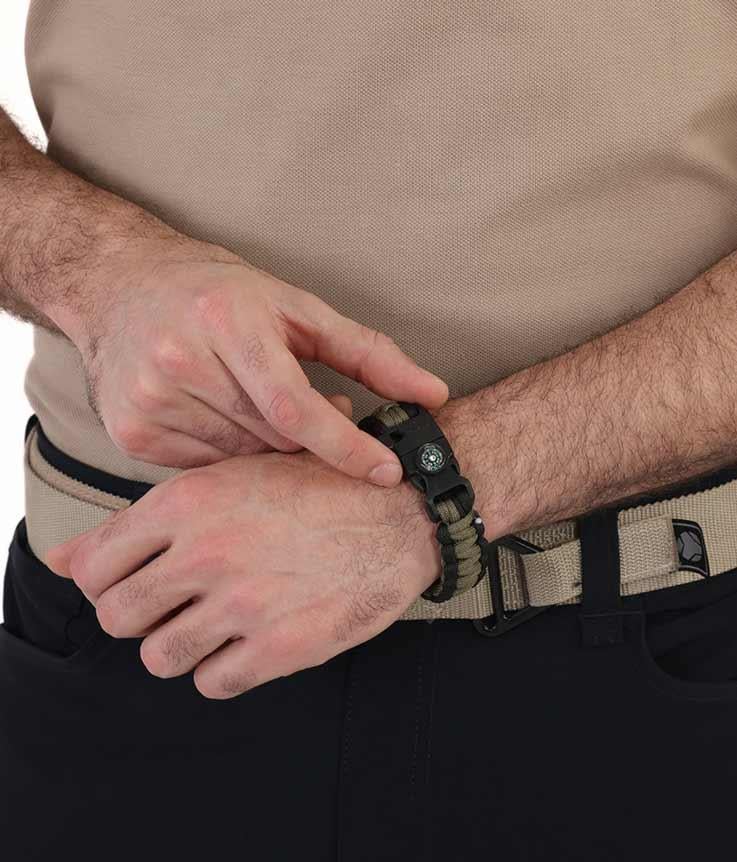 YDS FUNCTIONAL PARACORD/BİLEKLİK -HAKİ SİYAH