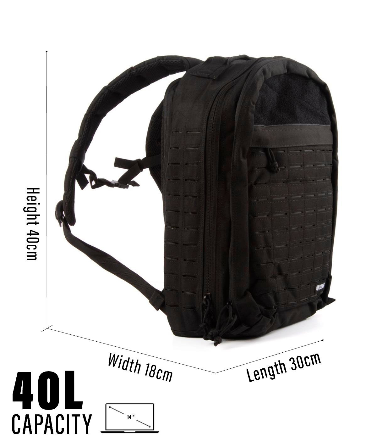 YDS KF-054 SIRT ÇANTASI (40L) -SİYAH