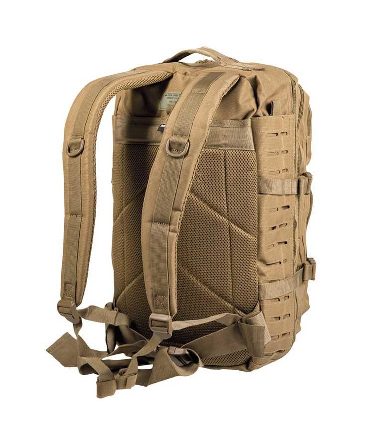 YDS MIL-TEC LASER CUT ASSAULT SIRT ÇANTASI (36L) -COYOTE